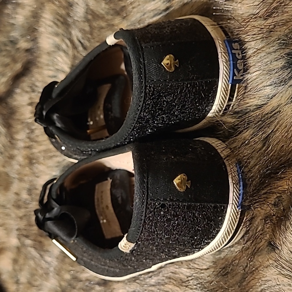 Kate Spade Keds Sparkly Glitter Black Shoes Size 6 Women's - Picture 5 of 10